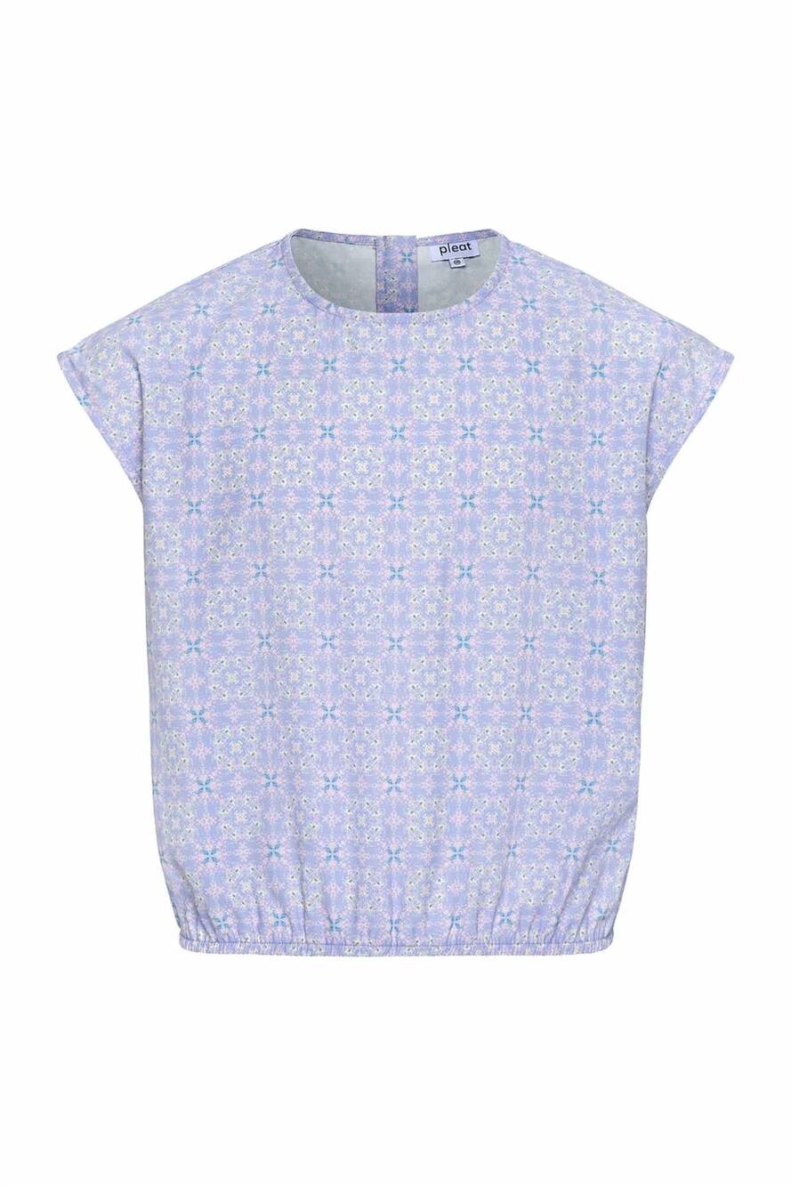 NEW PLEAT kids' emma top in periwinkle